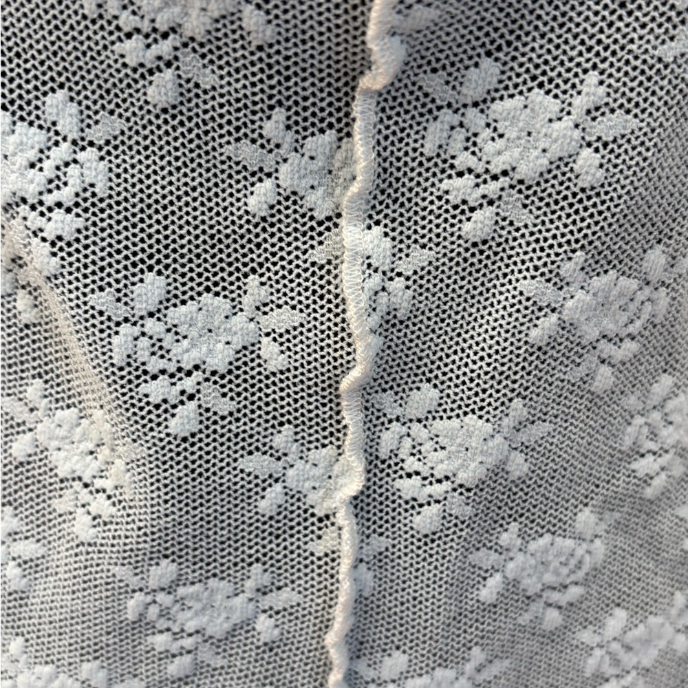 ⏳expiring⏳NWOT Free People Intimately Lace Chemise in Olive & Light Blue - S - Picture 5 of 8